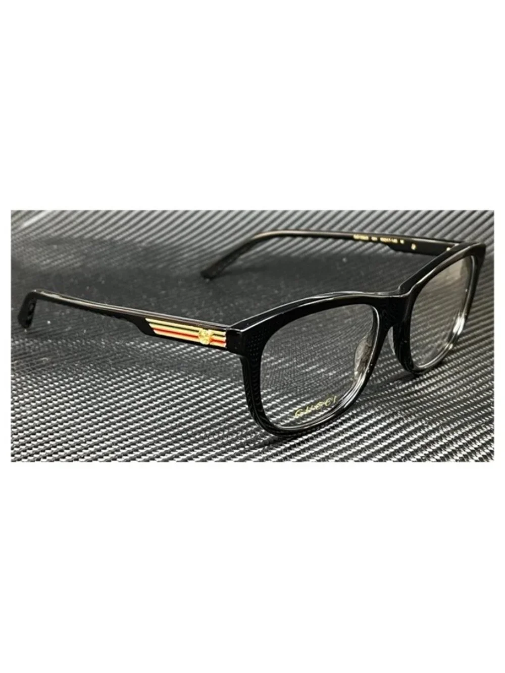New Gucci Men Black Eyeglasses 55-17-145
